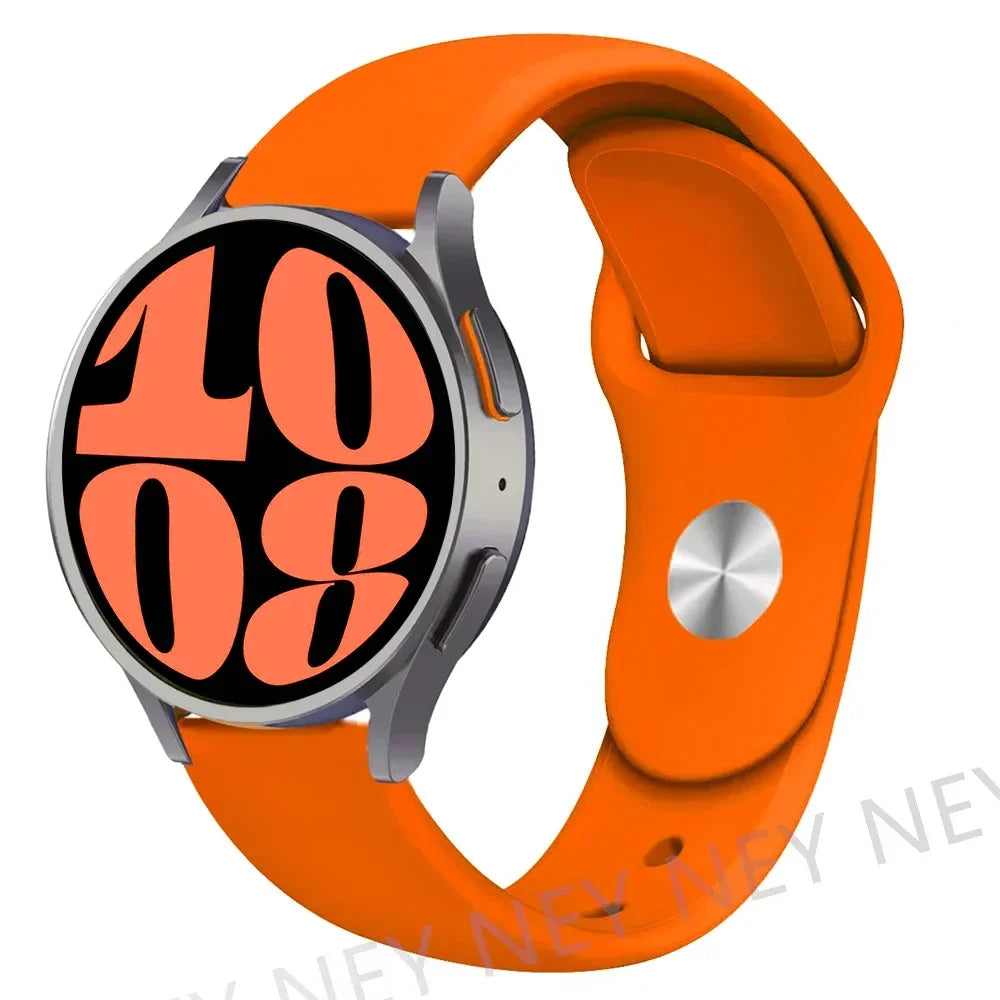 20mm 22mm strap For Samsung Galaxy watch 5 pro/6/4/Classic/Active 2/Gear S3 frontier silicone bracelet Huawei GT 2/2e/3 pro band