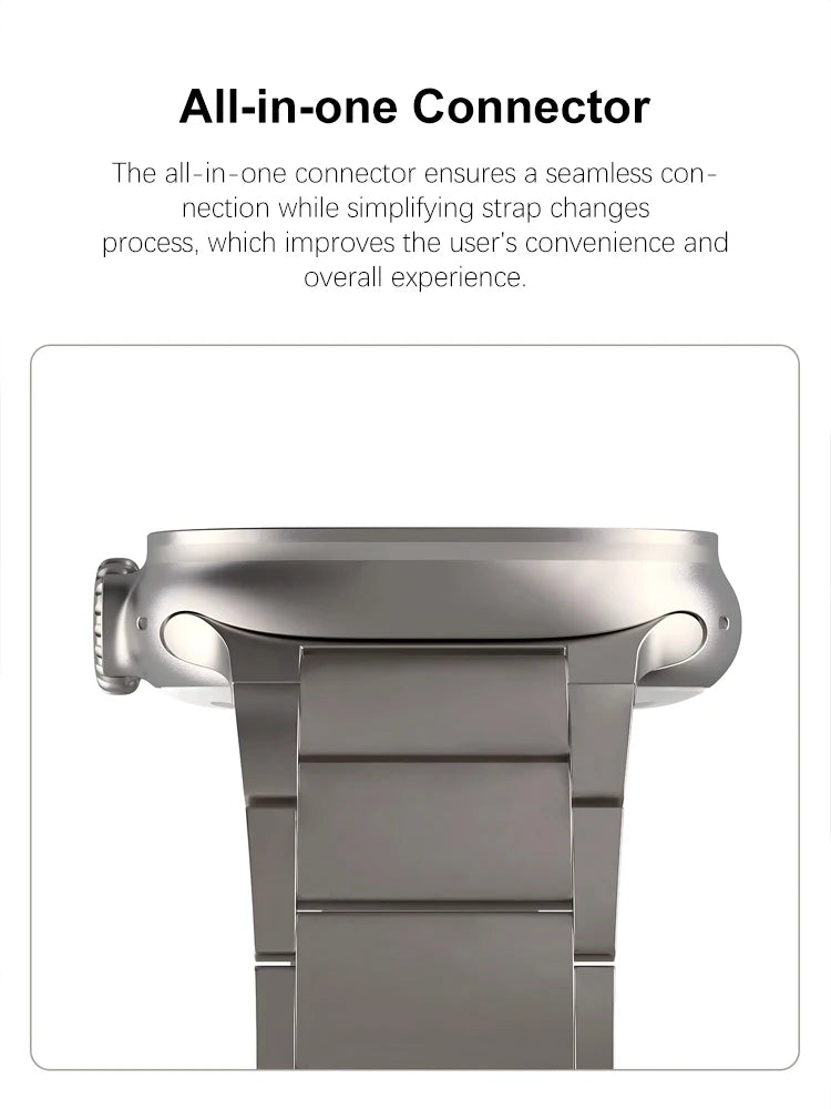 Luxury Titanium Alloy band For Apple Watch Ultra 2 10 9 8 7 6 5 metal band For Apple Watch 38mm 40mm 41mm 42mm 45mm 46mm 49mm