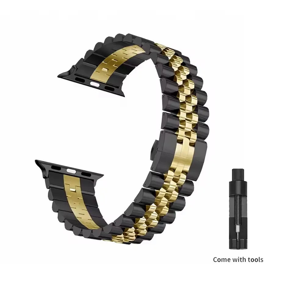 Stainless Steel band for Apple Watch band 45mm 41mm Ultra 49mm 44mm 40mm 42mm 38mm metal Wristband Apple Watch Series 9 8 7 SE 6 5 4