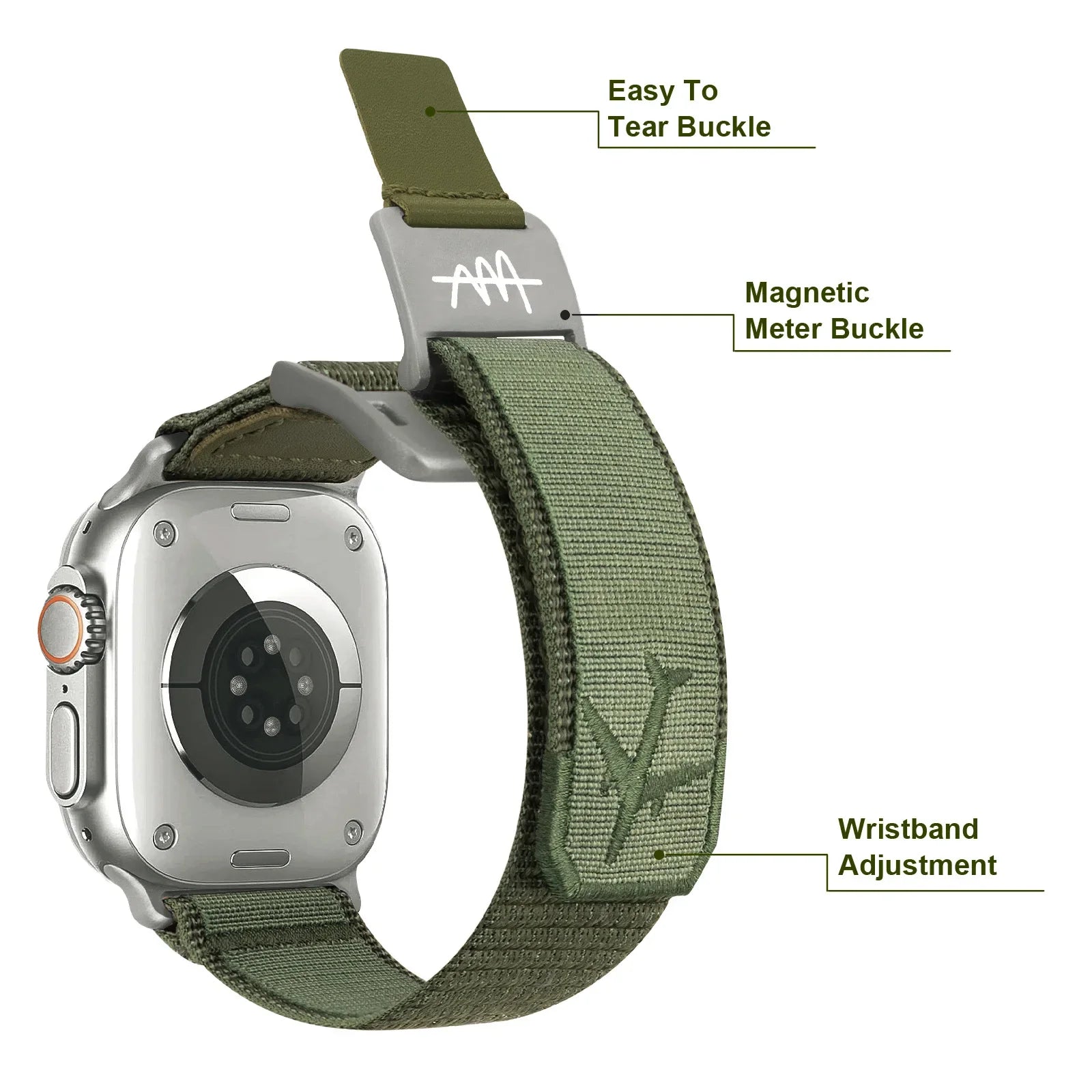 Nylon Magnetic band for Apple Watch Ultra 3 49mm 11 46mm 42mm Alpine band for Apple Watch Series 9 8 7 6 SE 45mm 40mm 44mm 41mm Bands