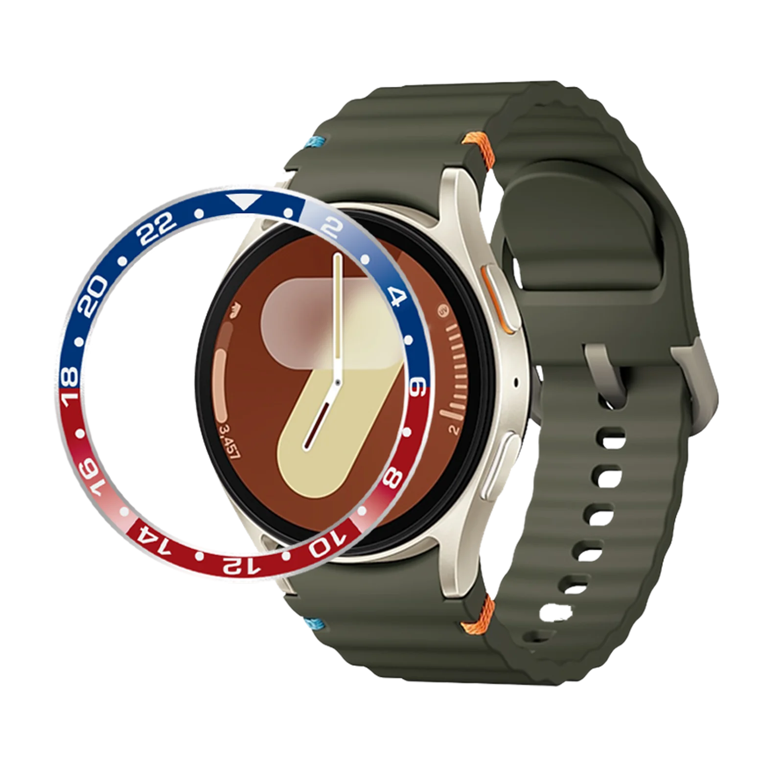 Metal Bezel Ring For Samsung Galaxy Watch 7/6/5/4 40mm 44mm Stainless Steel Bezel Protector Watch Case Ring Decoration Accessory