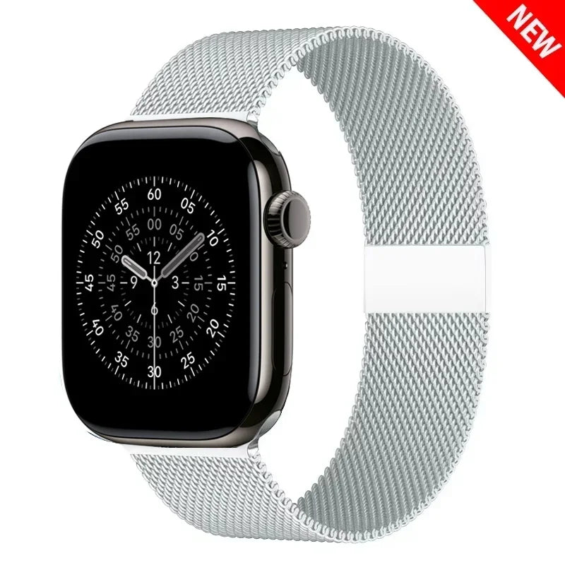 Milanese loop For Apple Watch Series 11 10 8 7 6 5 4 SE 9 Ultra 2 3 49mm band Apple Watch 45mm 44mm 38mm 40mm 41mm 42mm 46mm bands