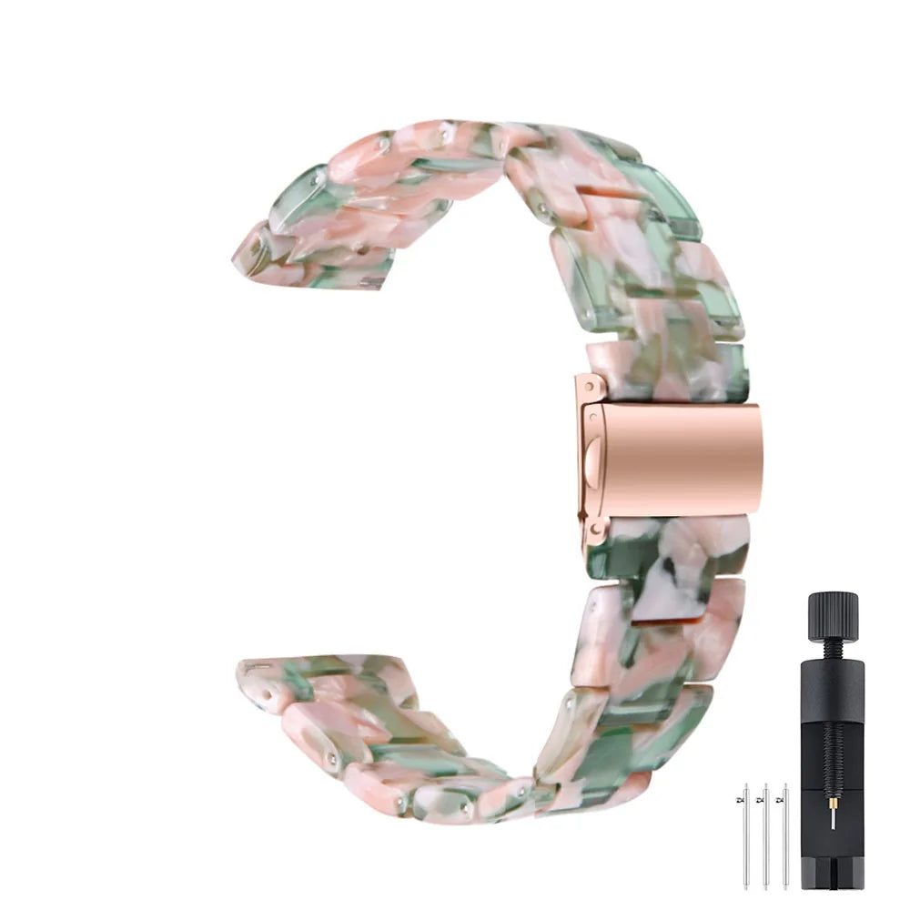 20mm Resin Band Loop For Samsung Galaxy Active 2 40 44mm Bracelet Strap Correa For Watch 3 41mm 4 5 6 7 Classic 42mm 46mm