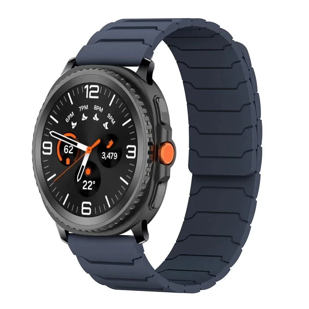 Magnetic Loop Strap for Samsung Galaxy Watch 8/8 Classic Sports Silicone Replacement Bracelet 46mm 40mm 44mm No Gaps WatchBand