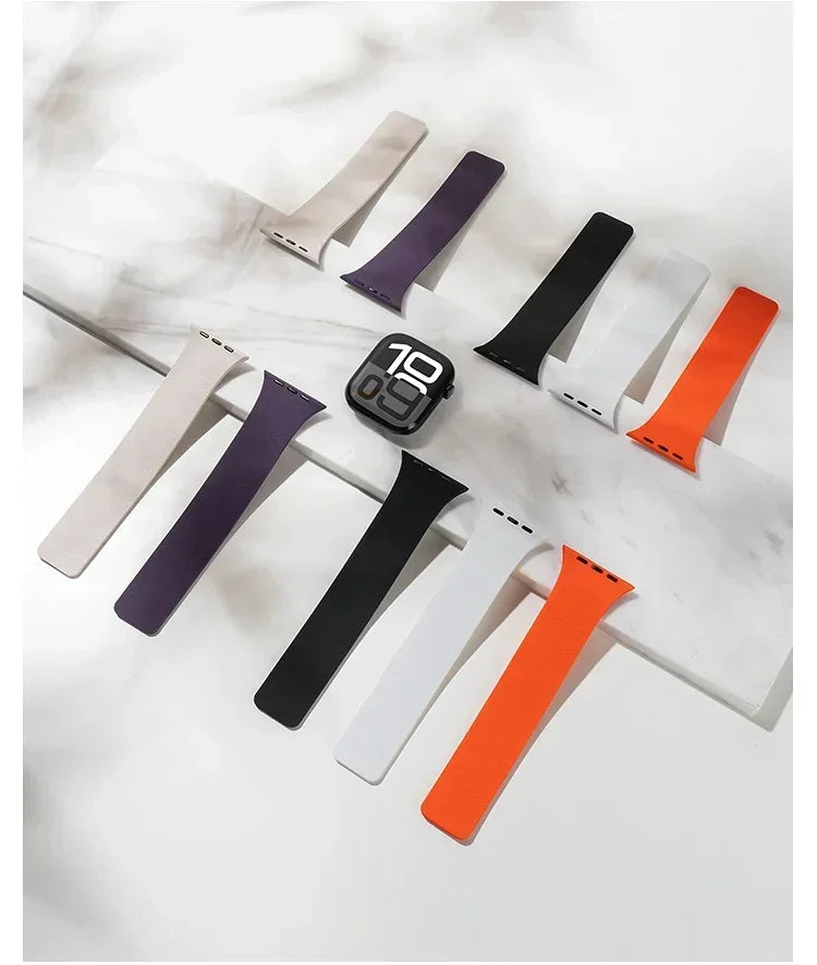 Magnetic band For Apple Watch band Ultra 2 49mm 44mm 45mm 46mm 42mm 40mm Belt Silicone band Apple Watch Series 10 8 7 6 5 9 SE