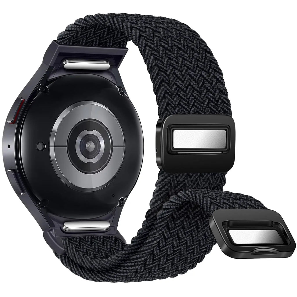 No Gaps Band For Samsung Galaxy Watch 7 6 4 classic/5 pro 47mm 44mm 40mm Braided solo loop Magnetic bracelet Galaxy watch6 strap