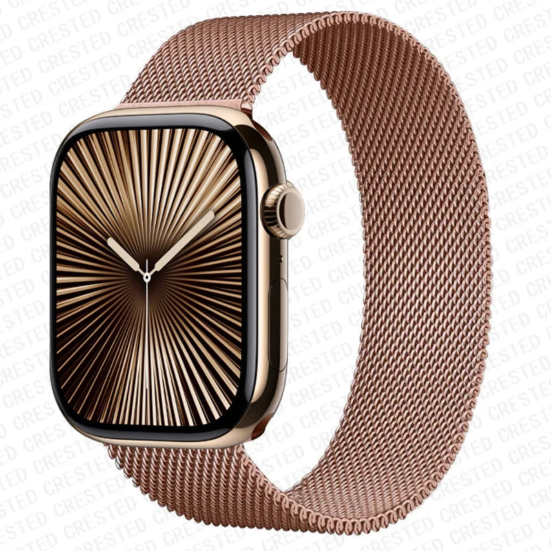 Milanese Loop band For Apple Watch 11 10 9 7 SE 6 8 46mm 42mm 44mm 45mm 40mm 41mm belt correa band Apple Watch band Ultra 3 49mm