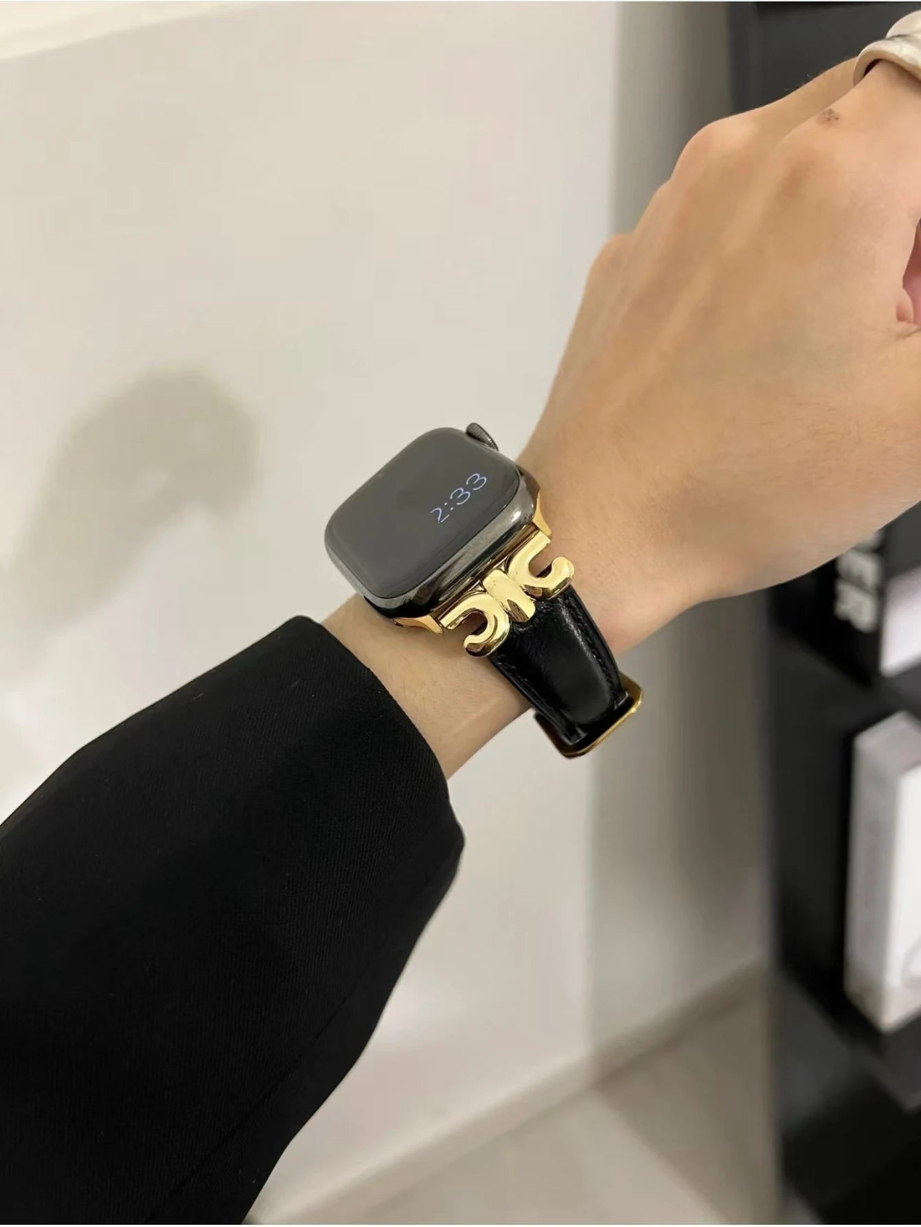 Luxury Leather loop For Apple Watch band women Series Ultra 10 9 8 7 6 5 4 3 2 1 38mm 40mm 41mm 42mm 44mm 45mm 46mm band