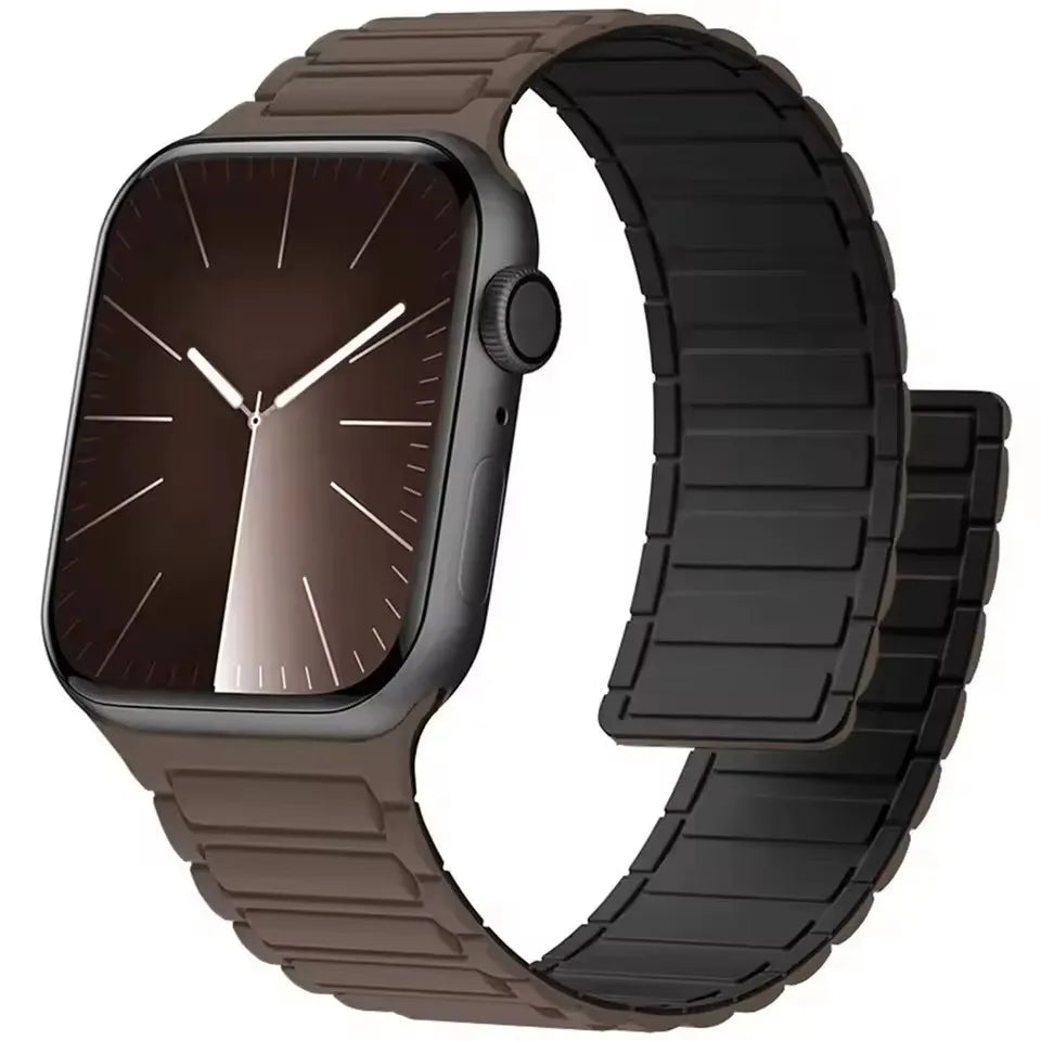 Magnetic band for Apple Watch Ultra 2 49mm band 46mm 45mm 42mm 41mm 44mm Sport Silicone band Apple Watch Series 10 9 8 7 6 SE 5 4