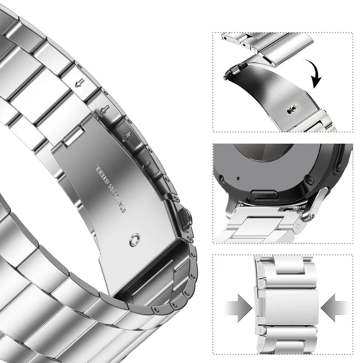 Stainless Steel Strap For Samsung Galaxy Watch 8 classic 46 Metal Watchband Bracelet Correa For Galaxy Watch8 40 44mm Ultra band