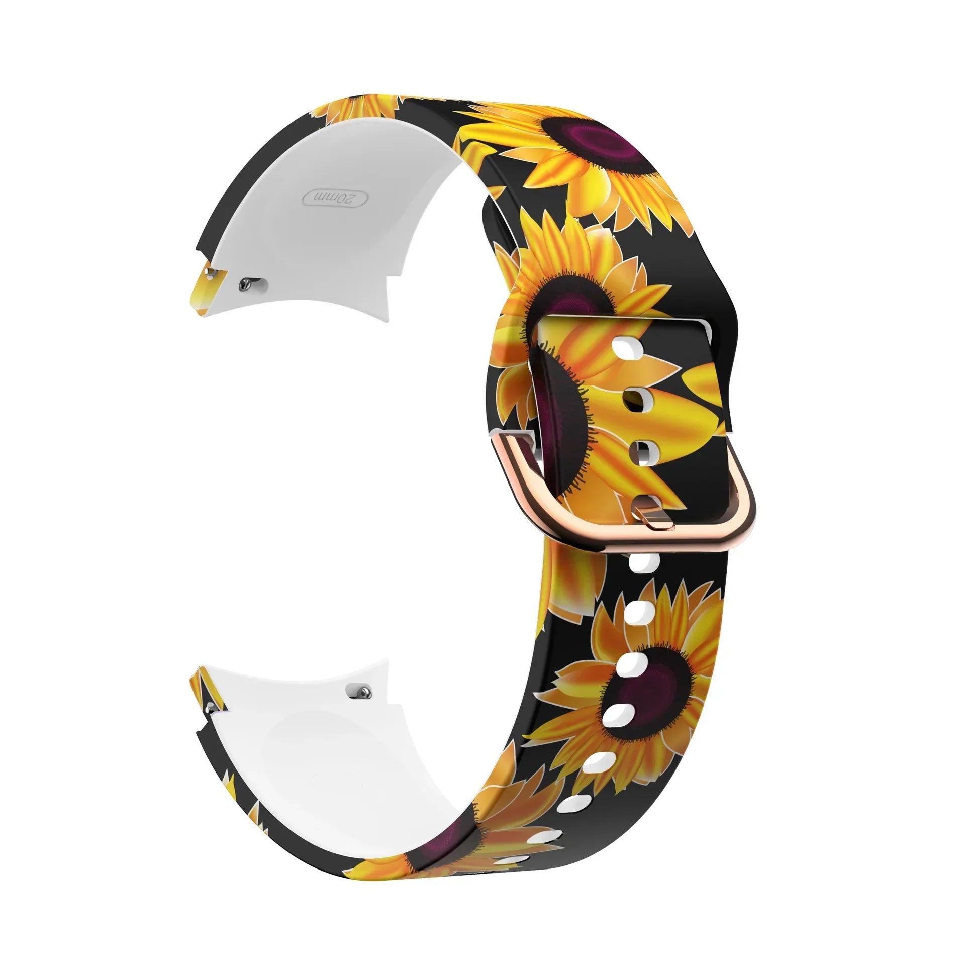 Printed Silicone Strap For Samsung Galaxy FE 4/5/6/7 40mm 44mm Colors Bracelet Watchband For Watch 4-6 Classic 47mm43mm 46mm42mm