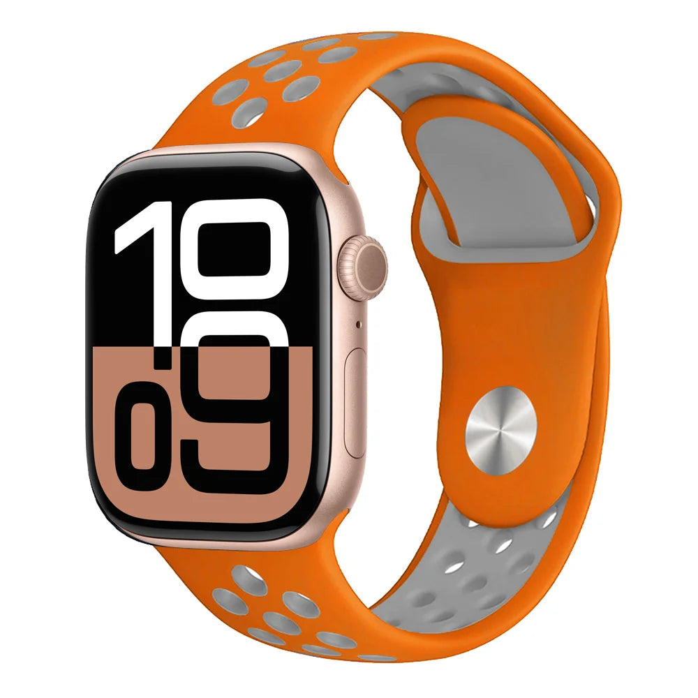 Official band For Apple Watch band 11 42mm 46mm 44mm 41mm 40mm 45mm Silicone band Apple Watch 10 9 8 7 6 5 SE 3 Ultra 3 2 49mm