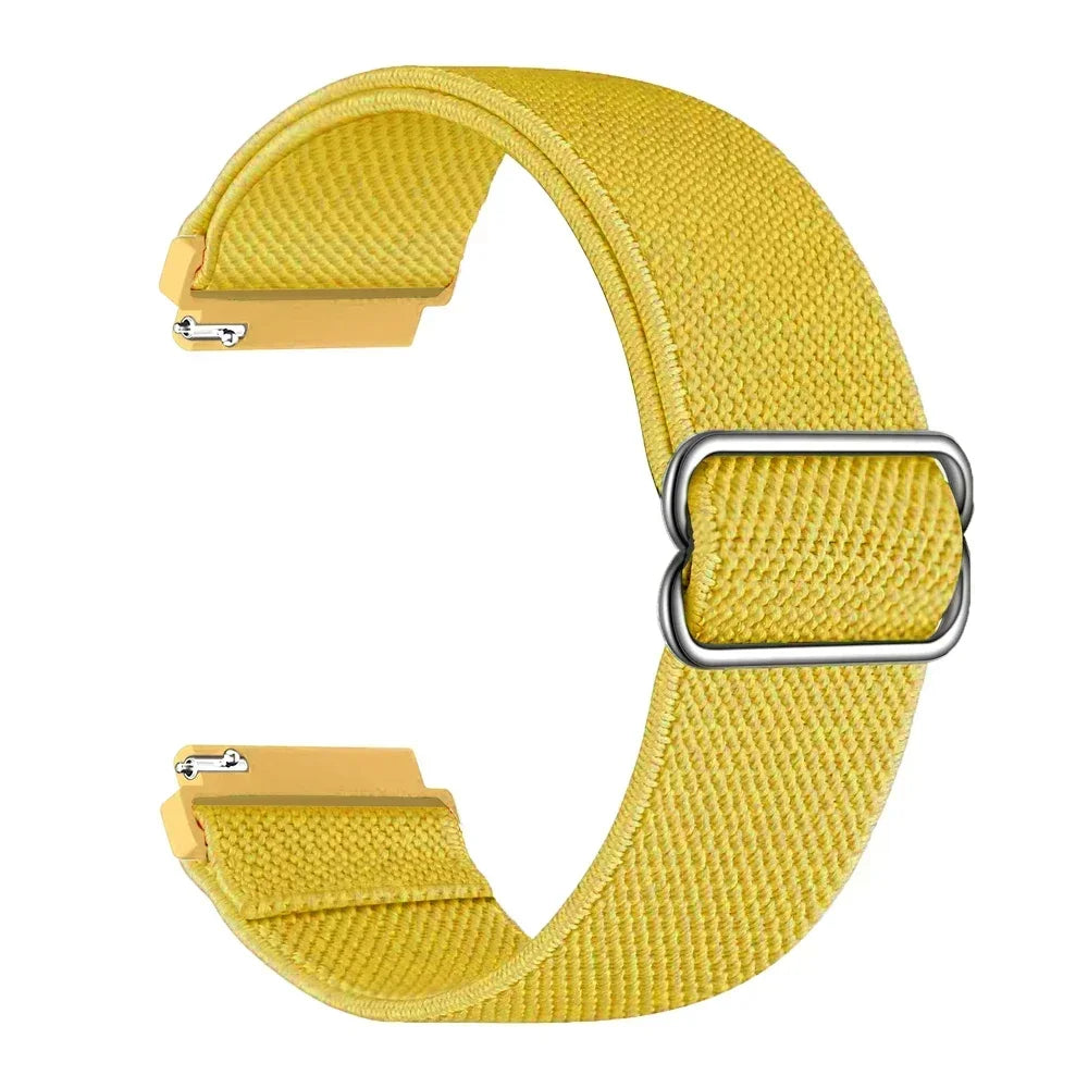 20mm 22mm Elastic Nylon Loop Strap for Samsung Galaxy Watch 4 5 6 7 40/44mm Pro Calssic 42/46mm Band Huawei Gt2/3 Amazfit Gts2/4