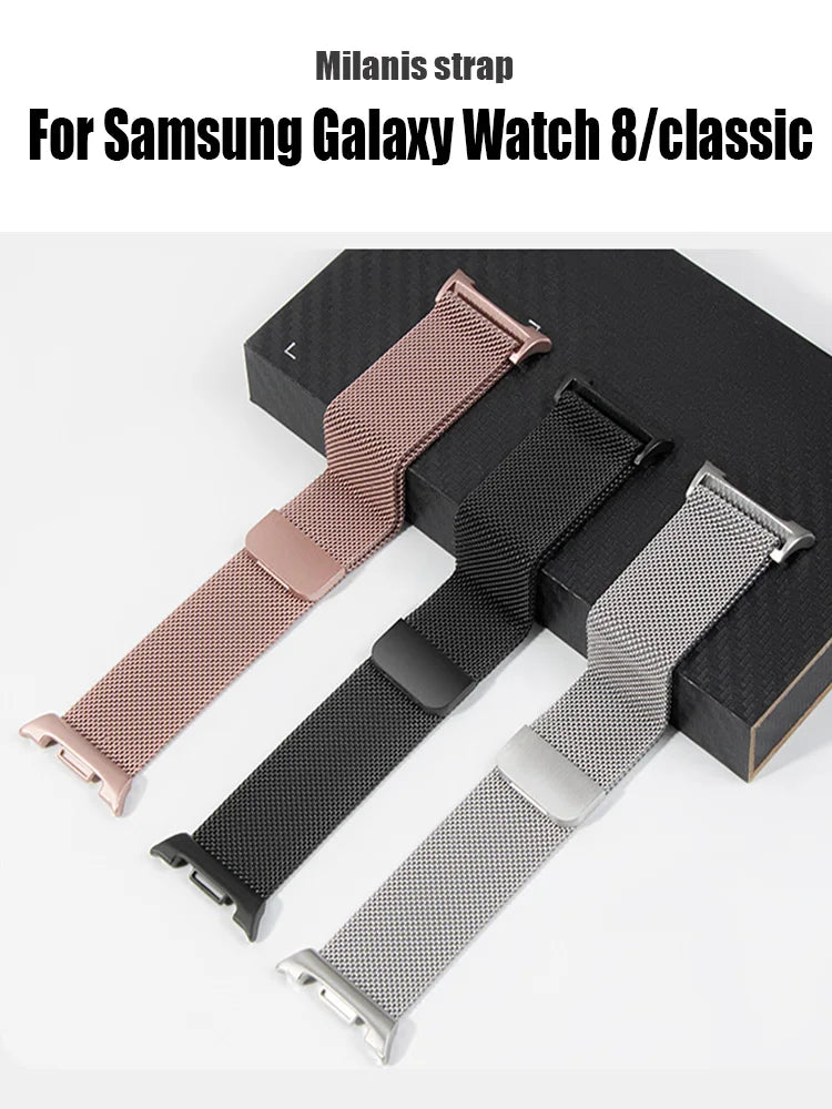 Milanese Loop For Samsung Galaxy Watch 8 Classic 44mm-40mm Band Wristband Stainless Steel Magnetic Bracelet Galaxy 8 46mm Strap