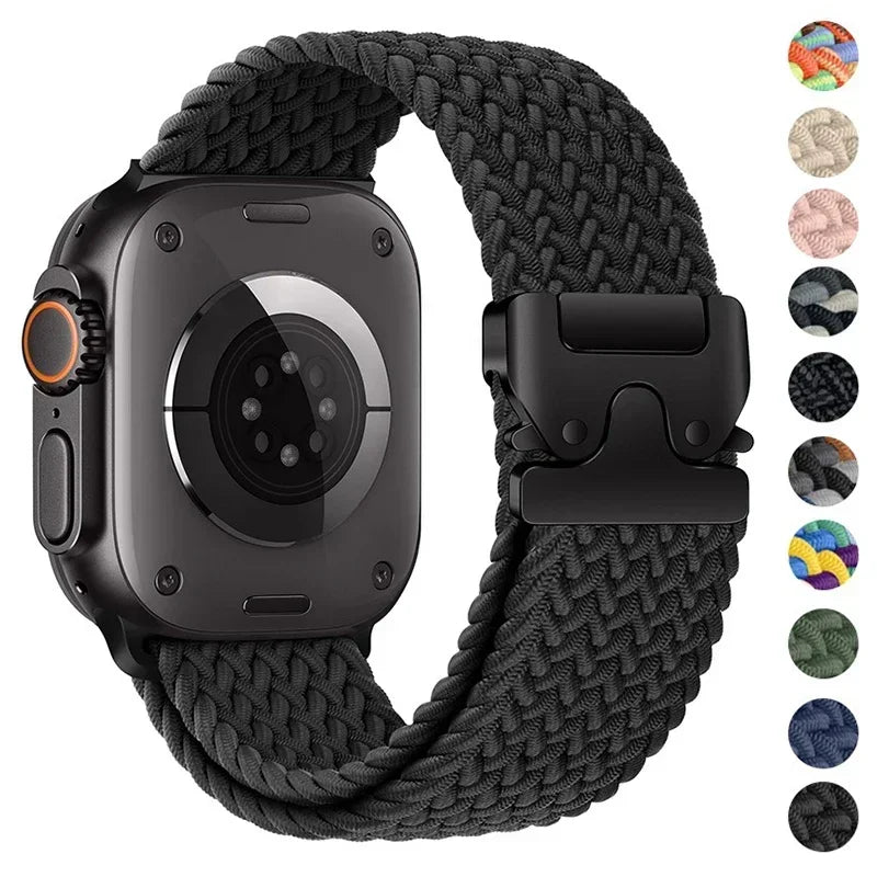 Parachute Braided band For Apple Watch Ultra 3 2 band 49mm 46mm 45mm 42mm 44mm 41mm Nylon band Apple Watch 11 10 9 8 7 6 SE Belt