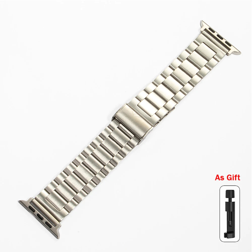 Stainless Steel band For Apple Watch band 45mm 41mm 42mm 46mm 40mm 44mm Ultra 49mm band For Apple Watch Series 10 9 8 7 6 5 SE 4