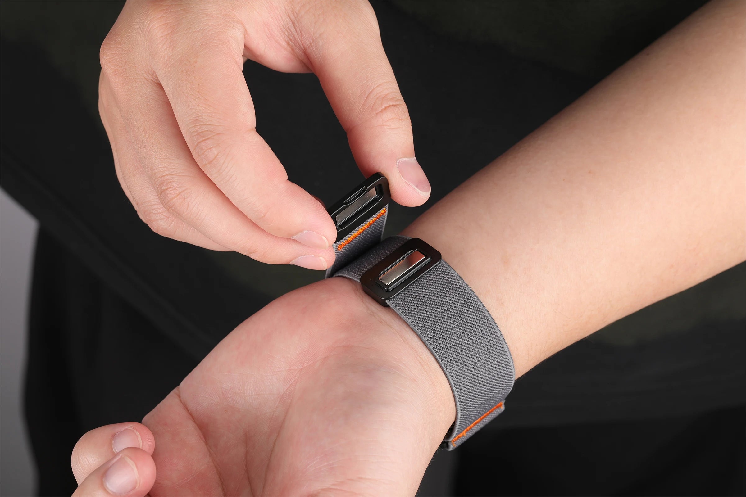 Magnetic band For Apple Watch band 49mm 45mm 46mm 44mm 42mm Nylon Sport Correa band Apple Watch Series Ultra 2 10 9 8 7 6 5 SE