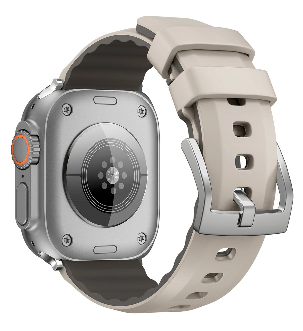 Silicone band for Apple Watch Ultra 2 49mm 45mm 44mm 42mm 41mm 40mm sport Outdoor band for Apple Watch Series 9 8 7 6 SE 5 band