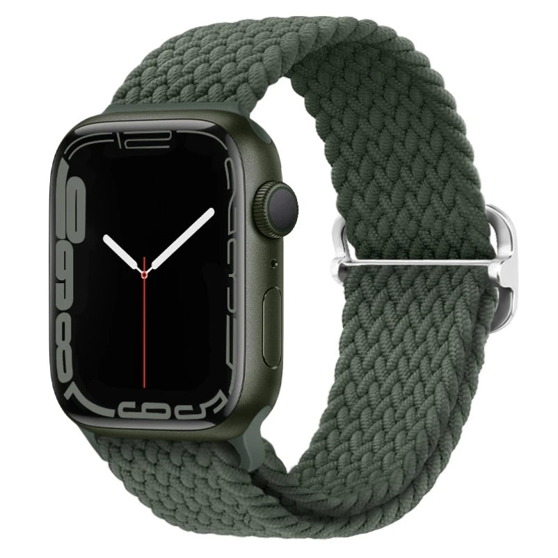 Braided Solo Loop band For Apple Watch band 40mm 44mm 45mm 41mm 38mm 42mm 49mm band correa Apple Watch Series Ultra 9 8 7 6 5 SE