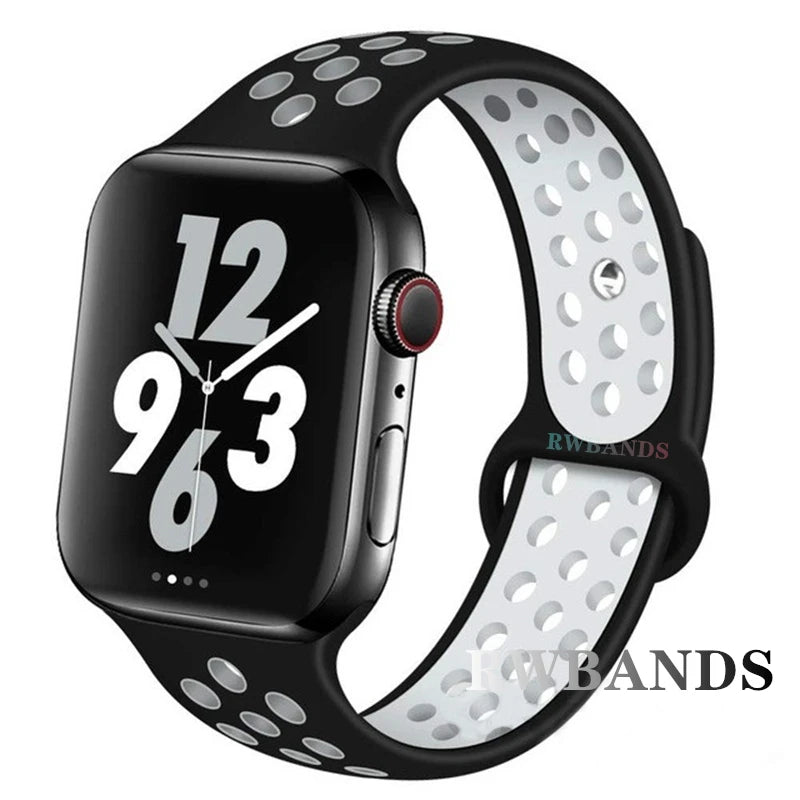 Sport band for Apple Watch band 46mm 44mm 40mm 42mm 38mm 41mm 45mm Breathable band Apple Watch Series 10 9 8 7 6 SE 5 3 Ultra 2 49mm
