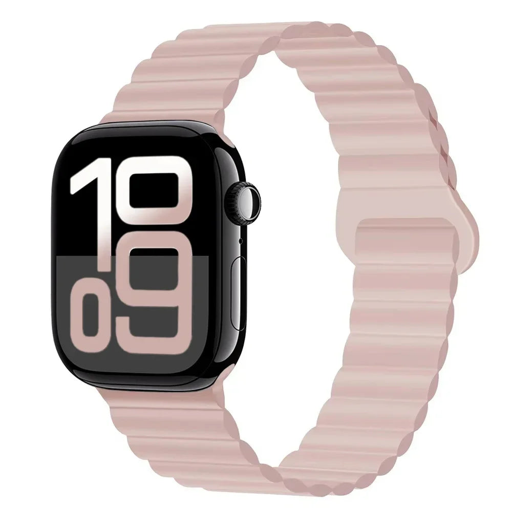Silicone band for Apple Watch Ultra 3 2 1 49mm 11 10 42mm 46mm Magnetic band for Series 9 8 7 6 5 4 SE3 41mm 45mm 44mm 40mm