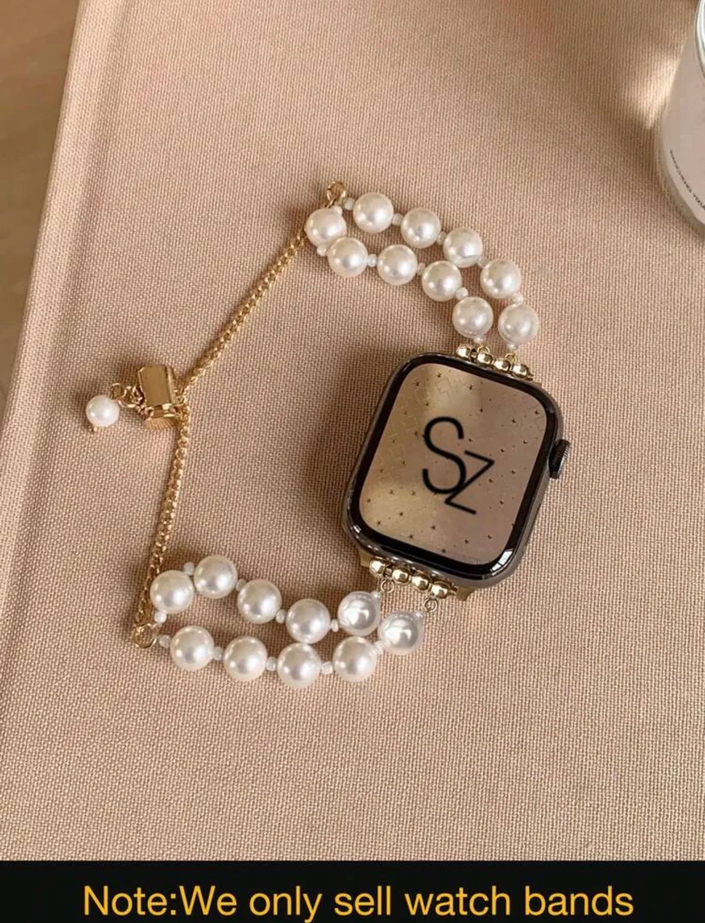 New Adjust Beads Link band For Apple Watch band For Women 38mm 40mm 41mm 42mm 44mm 45mm 46mm 49mm