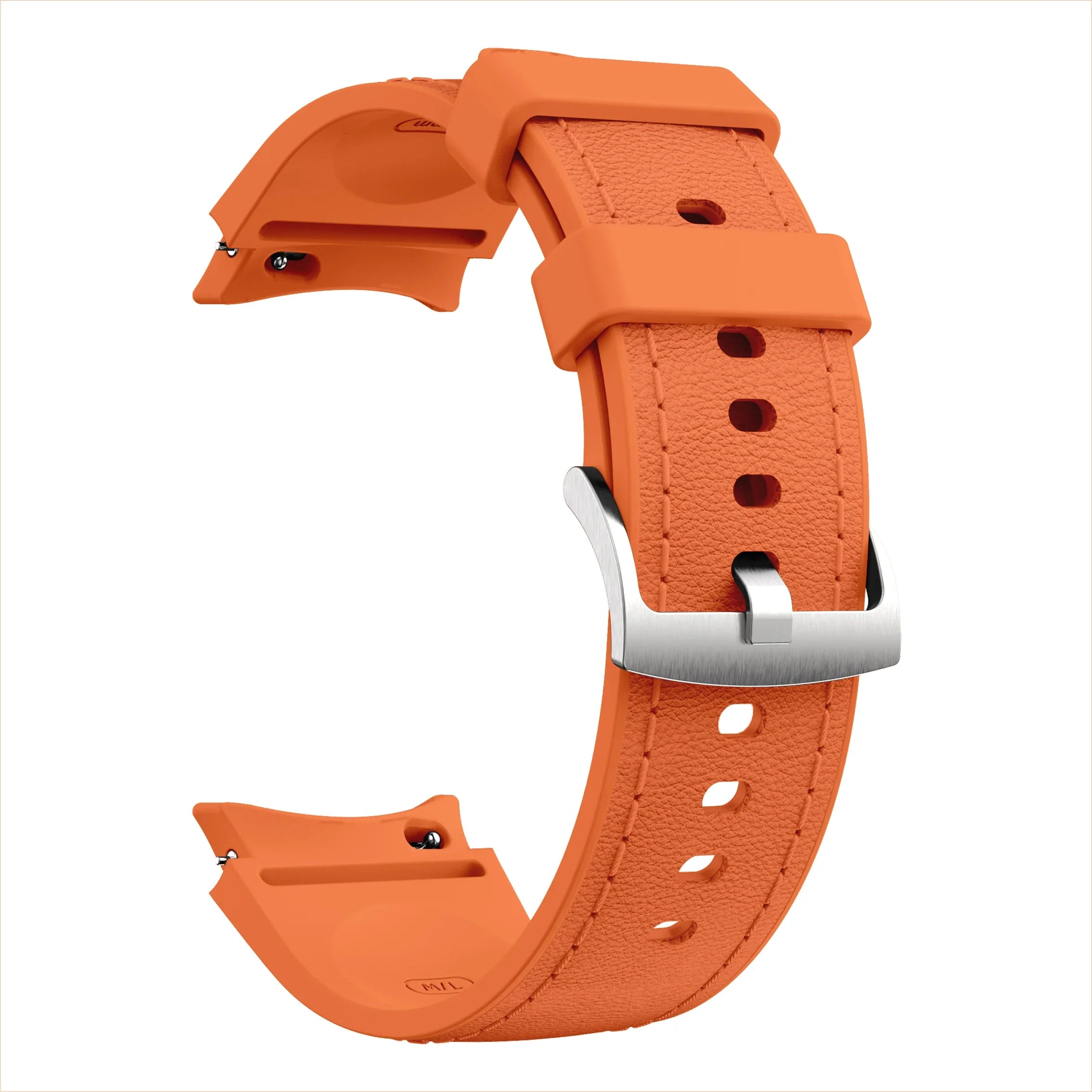 Silicone+Leather Strap for Samsung Galaxy Watch 7 6 5 4 FE 40mm 44mm No Gap Bracelet Band Watch 6 4 Classic 43/47mm 42/46mm Belt