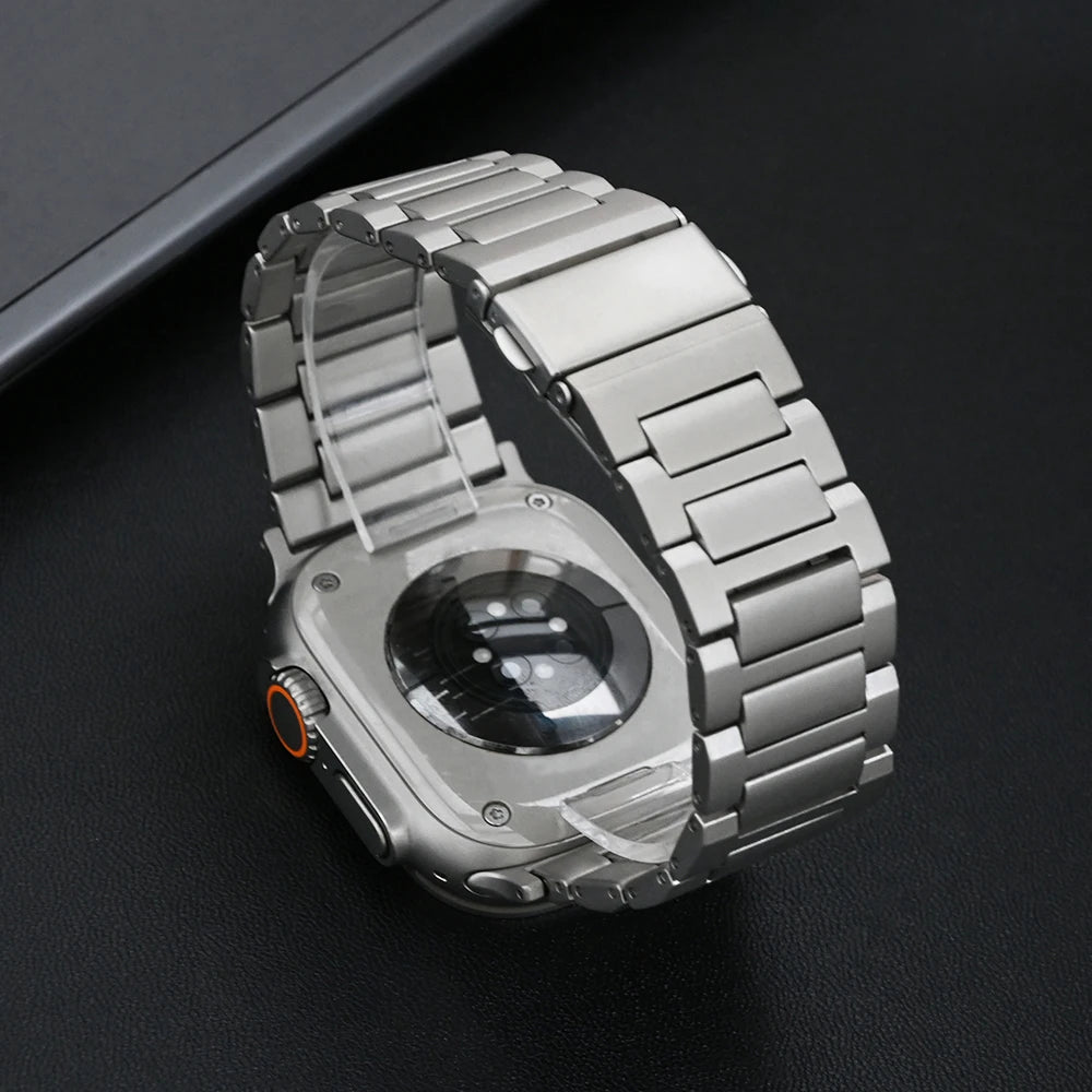 Titanium band for Apple Watch Ultra 3 2 Series 11 10 9 8 6 SE Luxury band For Apple Watch Ultra 49mm 45mm 46mm 44mm Correa band