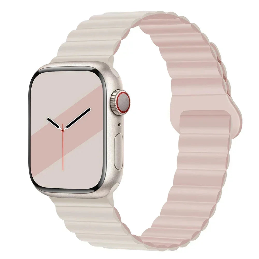 Magnetic band For Apple Watch band 45mm 38mm 49mm 40mm 42mm 41mm Silicone Sport band Apple Watch Series Ultra 10 9 6 5 7 8 SE 44mm