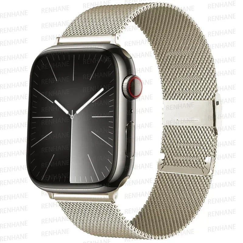 Milan band for Apple Watch band Ultra 2 49mm 40mm 44mm 42mm 40mm 46mm 41mm 45mm Buckle band Apple Watch Series 10 9 8 7 SE 6 5 4
