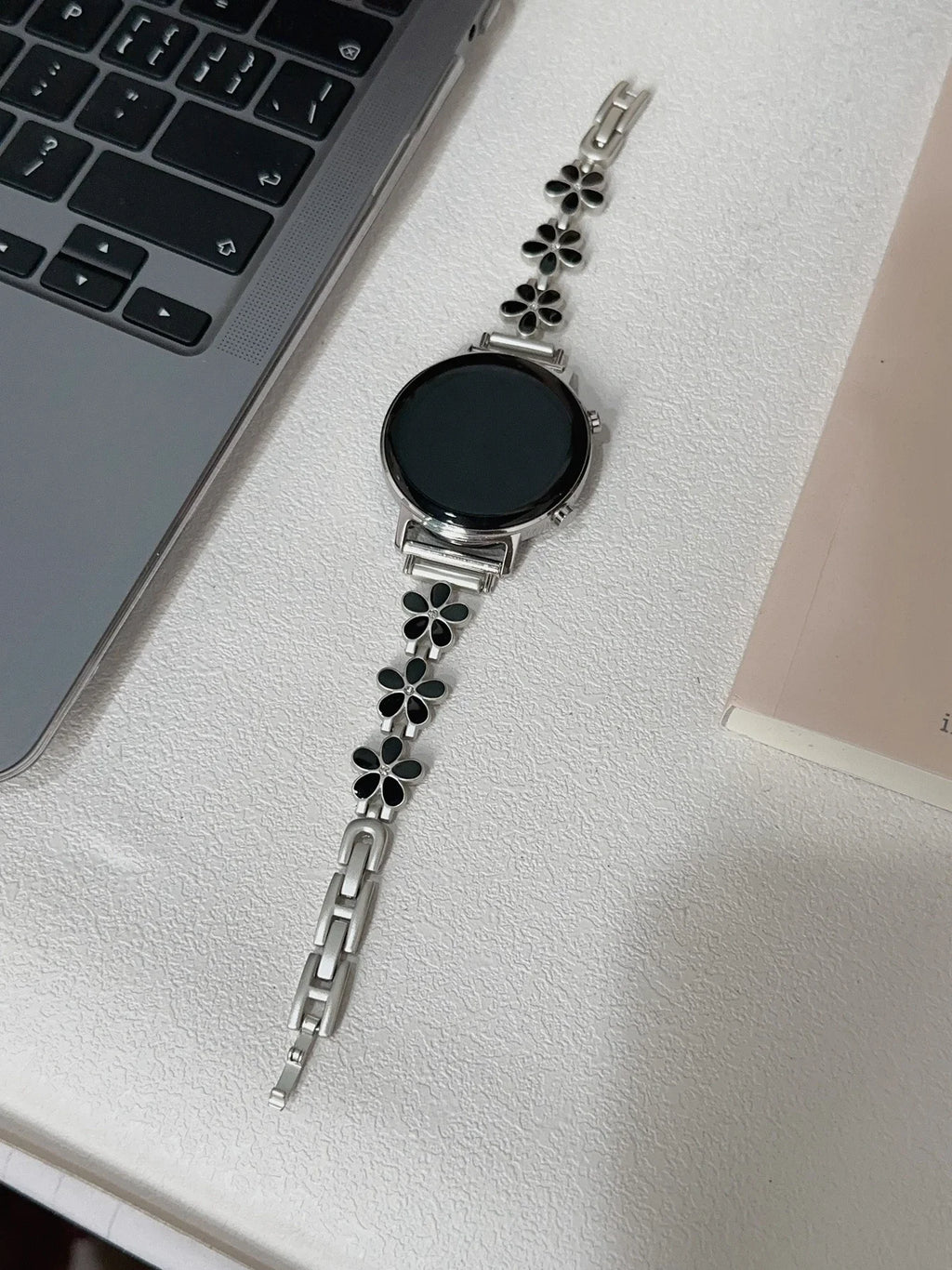 New 20mm 22mm 18mm Flower bracelet Link Strap For Samsung Galaxy Watch 7 FE 5 Pro 4 6 classic band 44mm 40mm sport correa loop