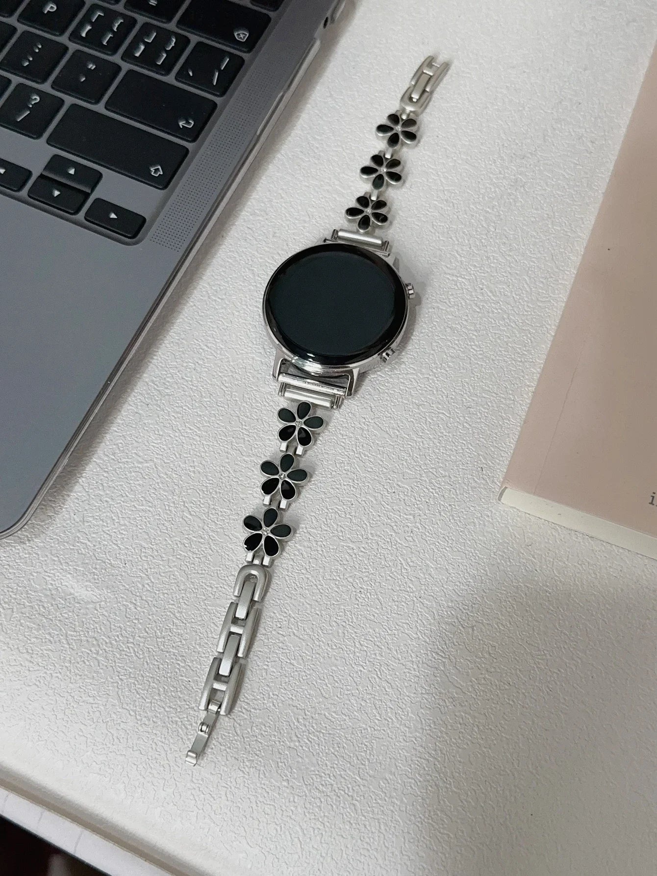 New 20mm 22mm 18mm Flower bracelet Link Strap For Samsung Galaxy Watch 7 FE 5 Pro 4 6 classic band 44mm 40mm sport correa loop