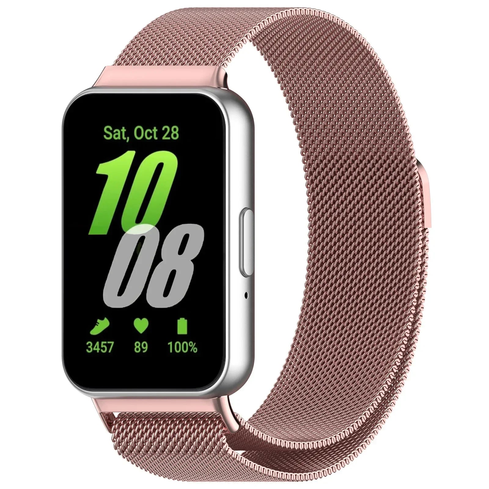 Sport Loop Strap for Samsung Galaxy Fit 3 Accessories Stainless Steel metal belt Bracelet Correa Magnetic Galaxy Fit3 band