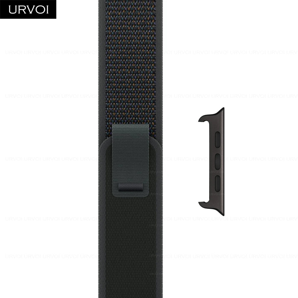 URVOI band for Apple Watch Ultra 3 2 band Series 11 10 9 nylon weave trail loop for Apple Watch lightweight pull tab closure 46mm 49mm