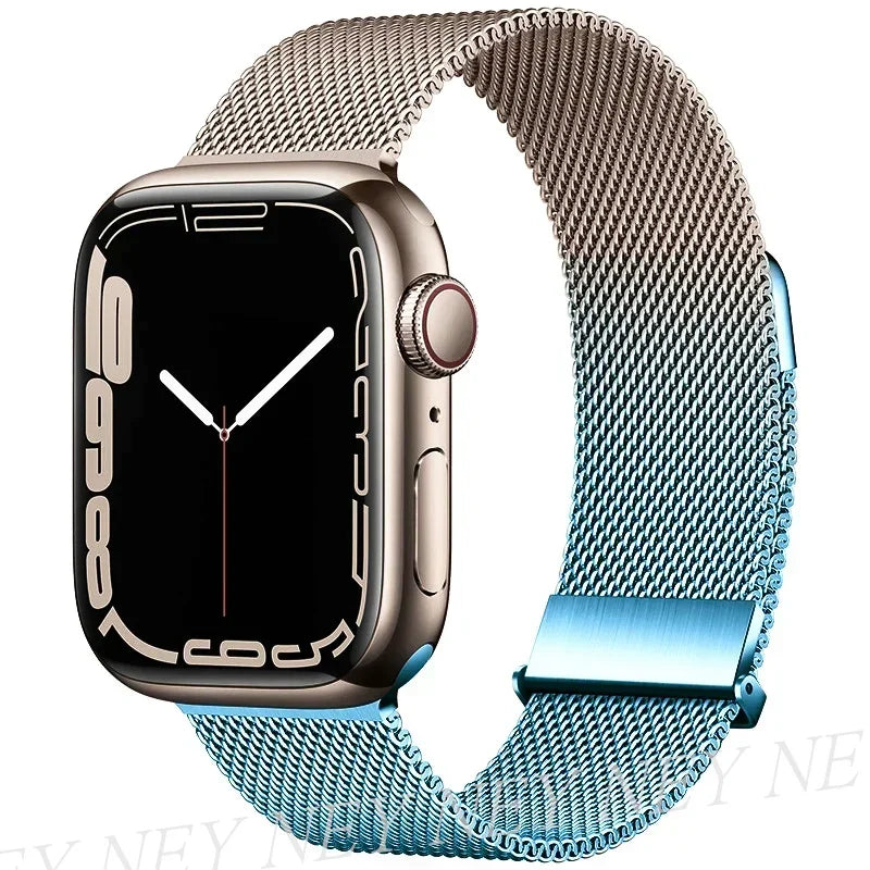 Milanese Loop band For Apple Watch band Ultra 2 49mm 46mm 45mm 44mm 41mm 38mm 42mm Stainless Steel metal Apple Watch Series 10 9 8 7 6 5 4 3