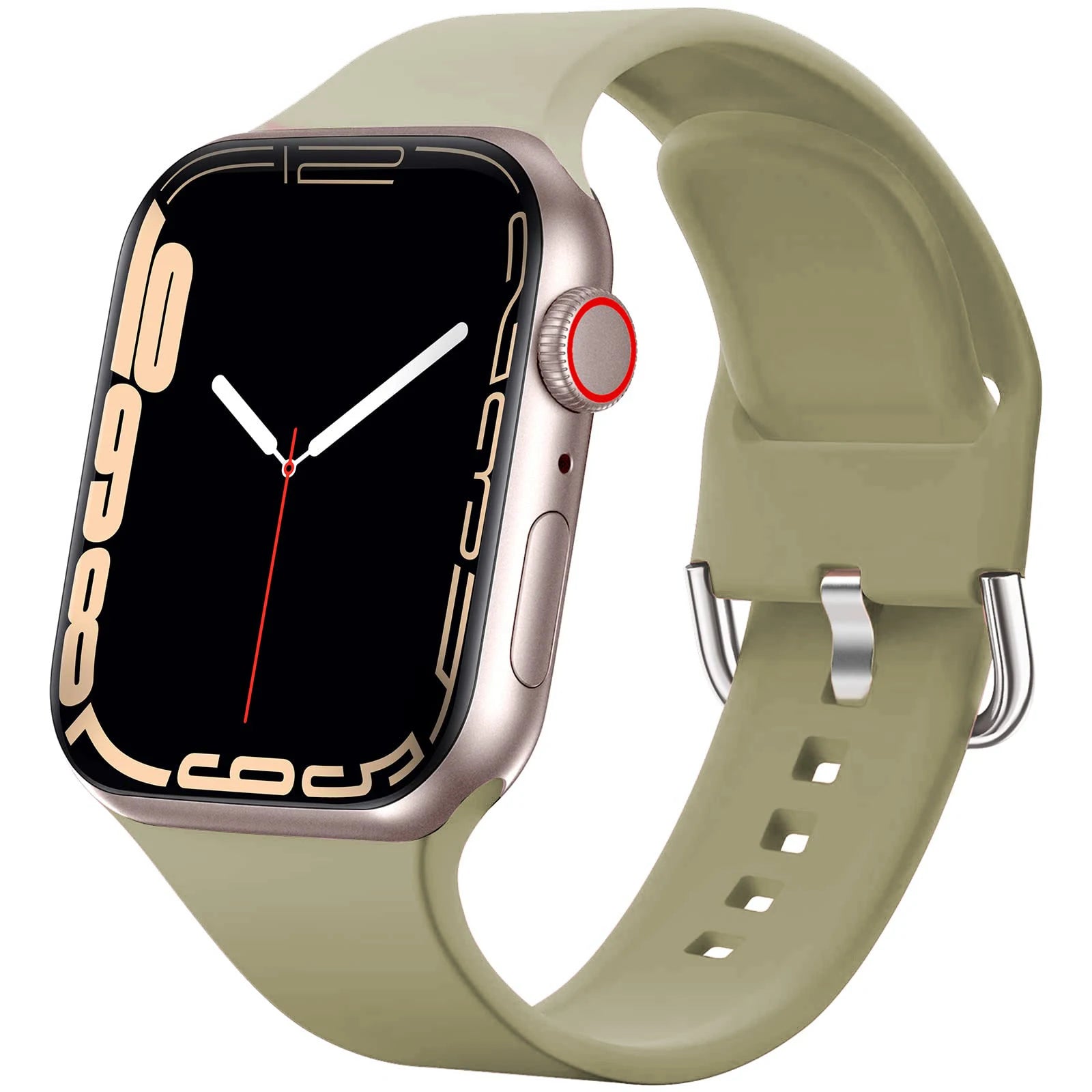 Silicone band For Apple Watch band 40mm 44mm 45mm 41mm 49mm 42mm 44mm 45mm watch band Apple Watch Series 8 7 6 5 4 3 SE Ultra
