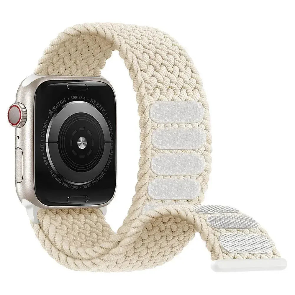 Braided Solo Loop For Apple Watch band 44mm 40mm 45mm 41mm 42mm Ultra 2 49mm correa band Apple Watch Series 9 7 3 5 SE 6 8 band
