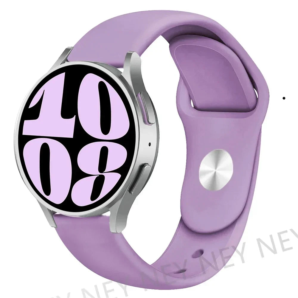 20mm 22mm strap For Samsung Galaxy watch 5 pro/6/4/Classic/Active 2/Gear S3 frontier silicone bracelet Huawei GT 2/2e/3 pro band