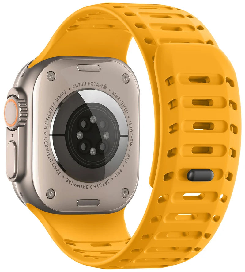 Magnetic band For Apple Watch Ultra 10 9 8 7 6 SE 5 Soft Silicone Breathable band For Apple Watch 42mm 44mm 45mm 46mm 49mm