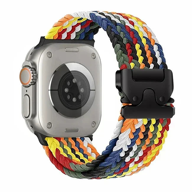 For Apple Watch Ultra 3 2 49mm 46mm 44mm 45mm 42mm 40mm 41mm Braided and Solo Loop Parachute button band Series 11 10 9 SE 8 7 6 5