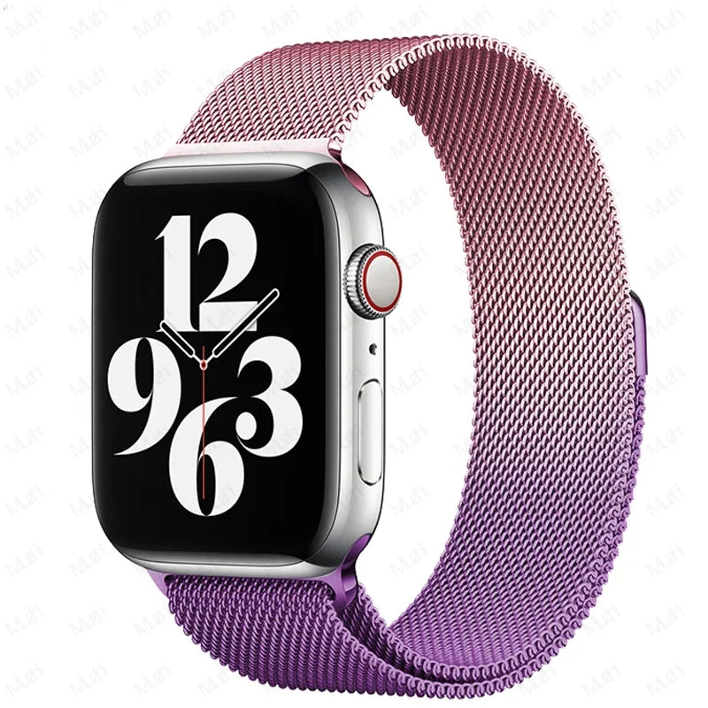 Milanese Loop for Apple Watch band 44mm 40mm 45mm 41mm 42mm 38mm 44mm band Ultra 2 49mm metal band Apple Watch Series 9 8 7 6 SE 5 4 3
