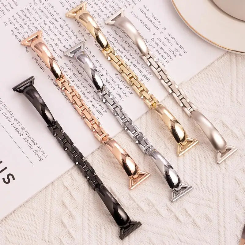 Starlight band For Apple Watch Ultra 3 2 1 Series 11 10 9 SE 3 metal band Apple Watch 46mm 49mm 41mm 45mm 40mm 42mm 44mm Women band