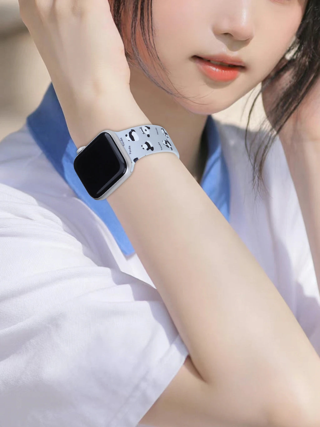 For Apple Watch 38mm 40mm 41mm 44mm 45mm Series 10 42mm 46mm 49mm Animal print silicone watchband for Apple Watch Series 10 9 8 7 6 5 4 3 2