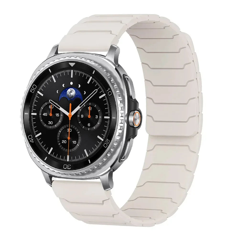 Magnetic Loop Strap for Samsung Galaxy Watch 8/8 Classic Sports Silicone Replacement Bracelet 46mm 40mm 44mm No Gaps WatchBand