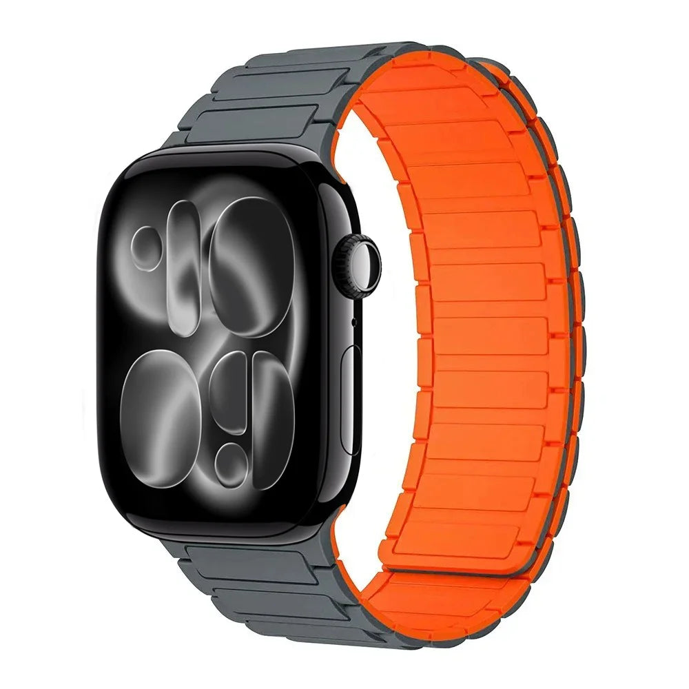 New Sport Silicone band for Apple Watch band Ultra 3 49mm 11 10 46mm 42mm Magnetic band Apple Watch 9 8 7 6 5 SE 45mm 41mm 44mm 40mm
