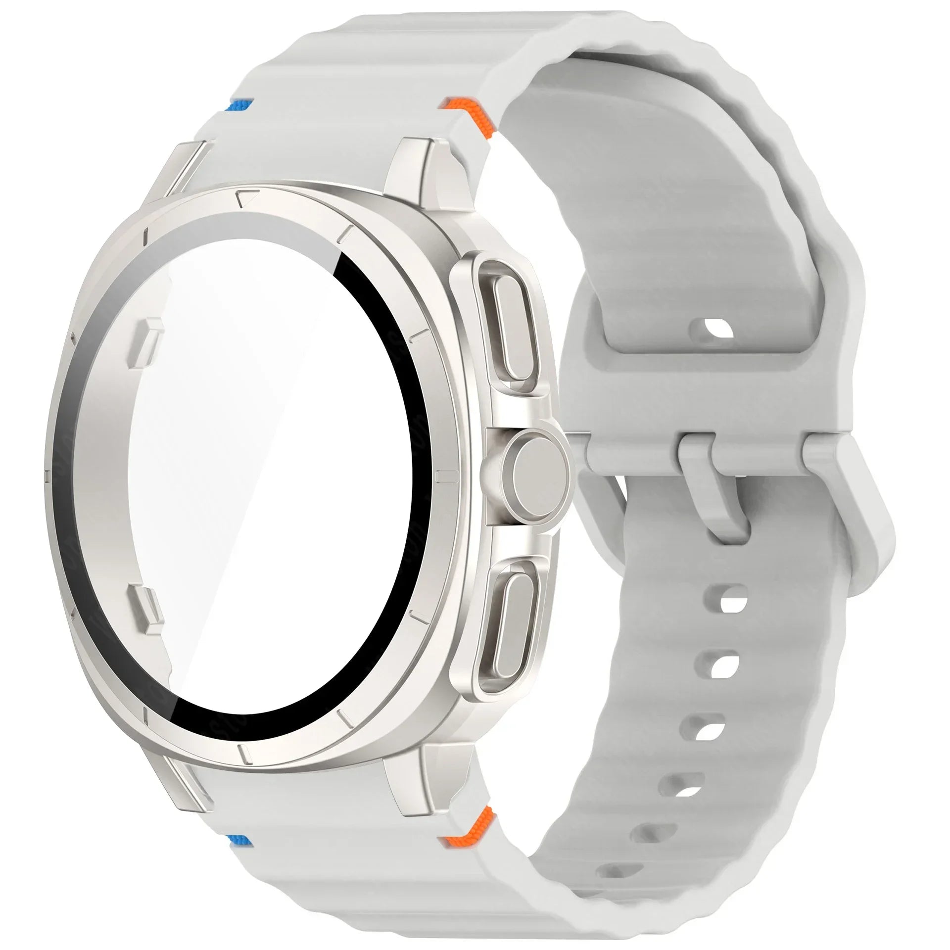 Case+Strap for Samsung Galaxy Watch 7 40mm 44mm Appearance Upgrade Ultra 47mm for Galaxy Watch 7 Sports silicone Bracelet