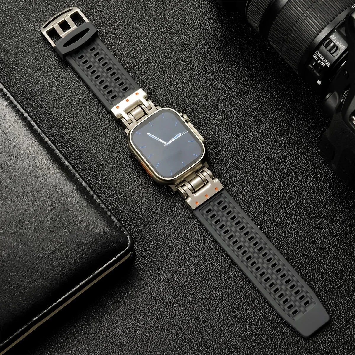 Soft Silicone band for Apple Watch Ultra 2 49mm 45mm 42mm 44mm sport Breathable band for Apple Watch Series 9 8 7 6 5 4 band