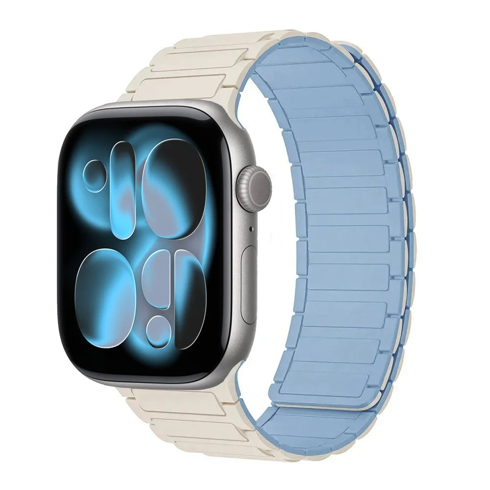 Magnetic Silicone band for Apple Watch band Ultra 3 2 1 49mm 11 10 46mm 42mm band Apple Watch 9 8 7 6 5 4 SE 45mm 41mm 44mm 40mm