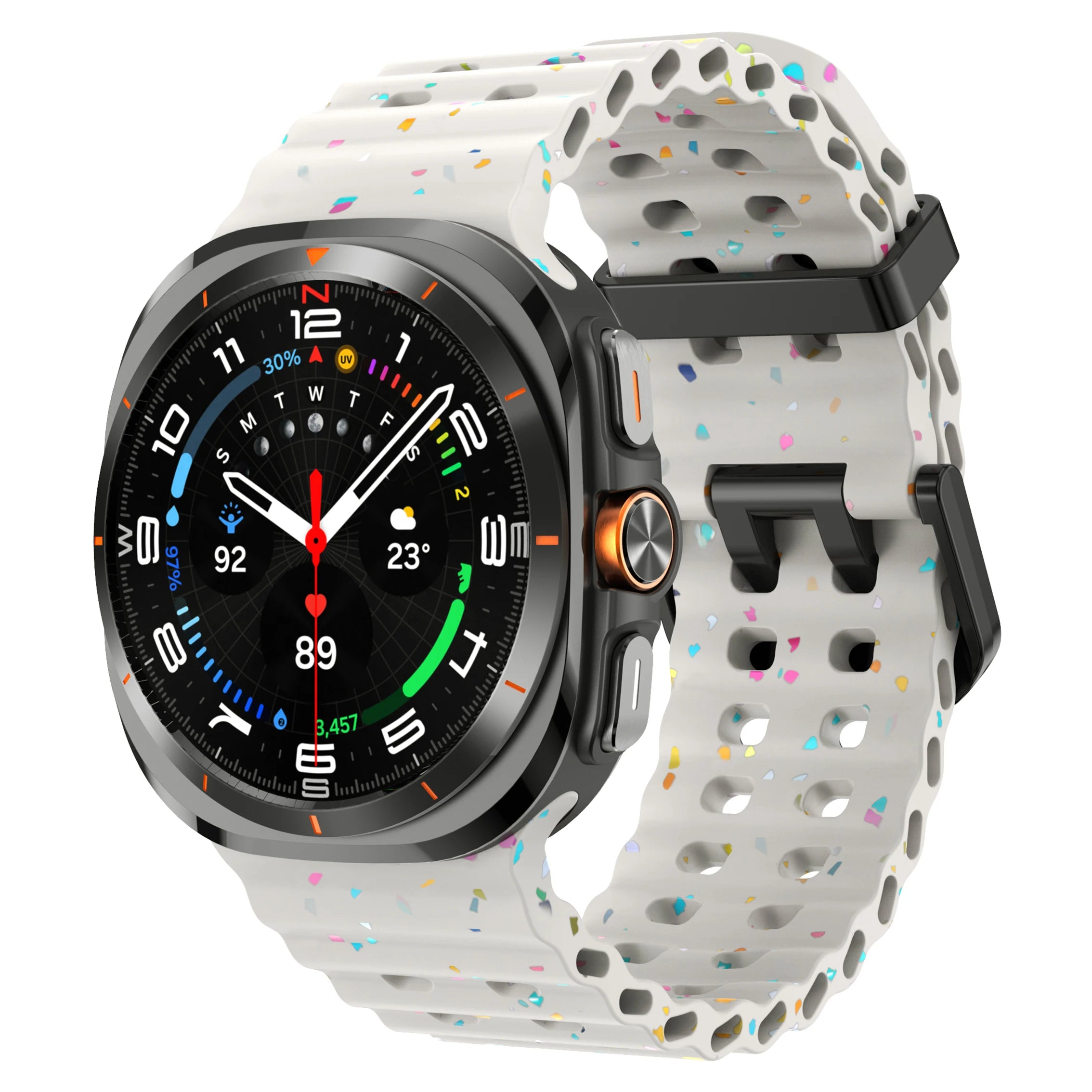 Silicone Breathable Strap For Samsung Galaxy Watch Ultra 47mm Marine Wristband Bracelet Galaxy Watch Ultra(2025) 47mm Watchband