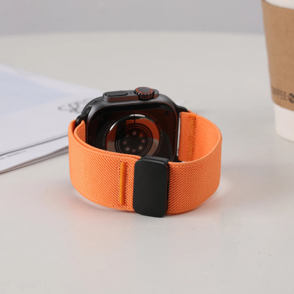 3PCS Magnetic band For Apple Watch Ultra 2 band 49mm 46mm 45mm 42mm Elastic nylon Loop band Apple Watch Series 10 9 8 7 SE 44mm